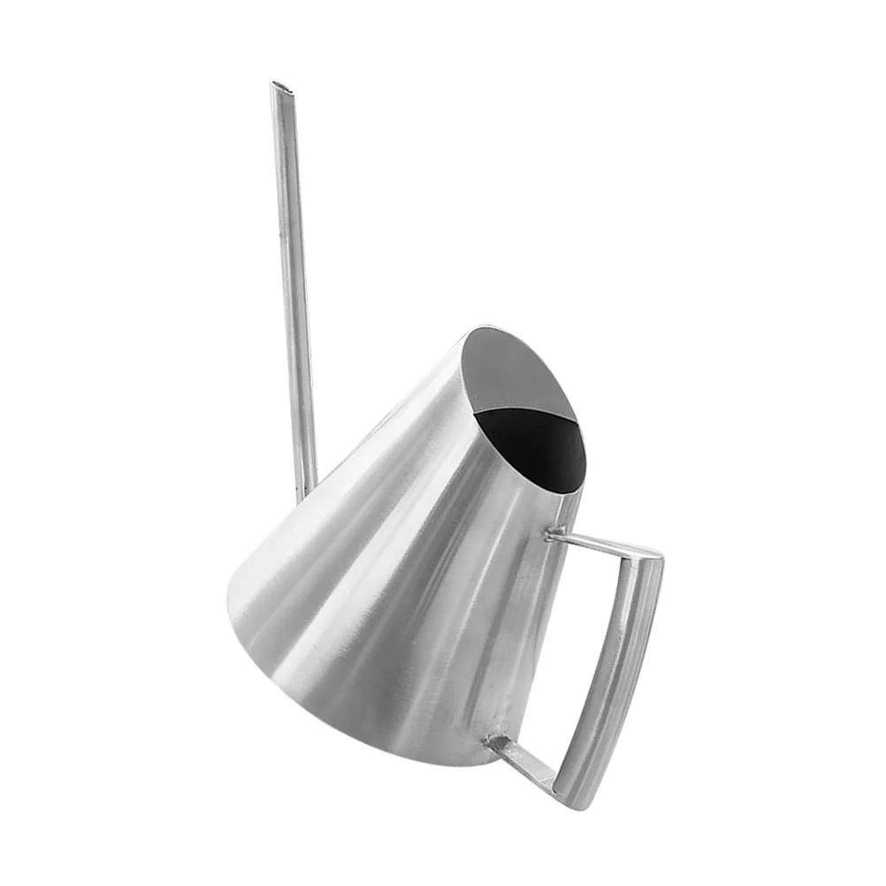 

Metal Watering Pot Stainless Steel Large Capacity Garden Supply for Plants Flowers Use Long Spout Outdoor Indoor Watering Tool