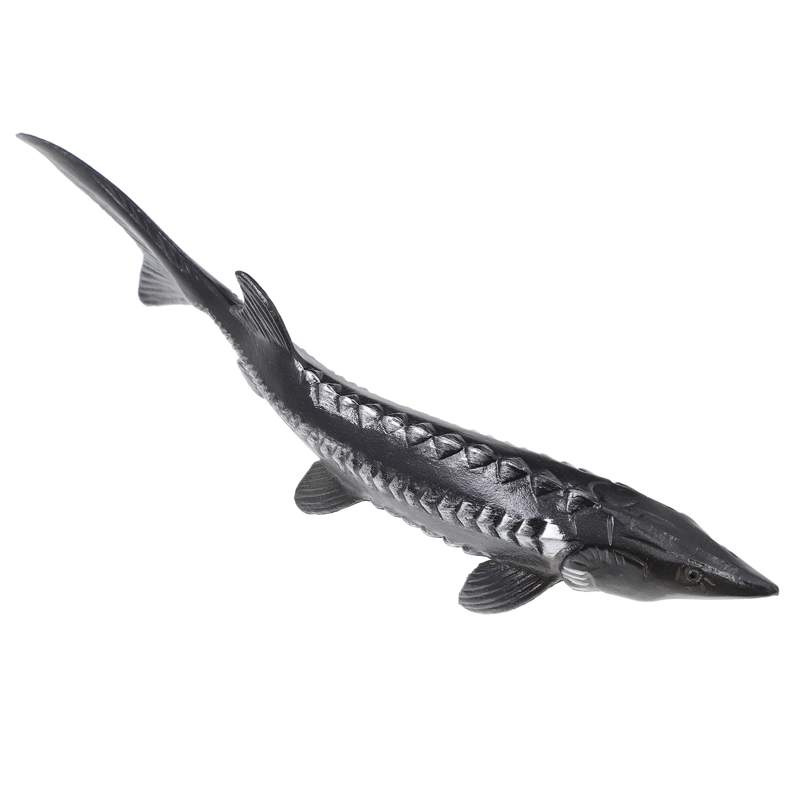 Kids Suit Simulated Chinese Sturgeon Toys Artificial Fake Marine Animal Black Pvc Children’s