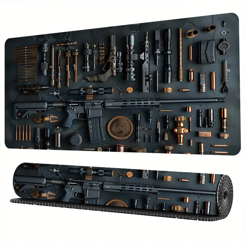 

Creative Desk Pad, Gun Disassembly Mouse Pad, M4 Large Computer, Office Extension Desk Pad, Home Decoration