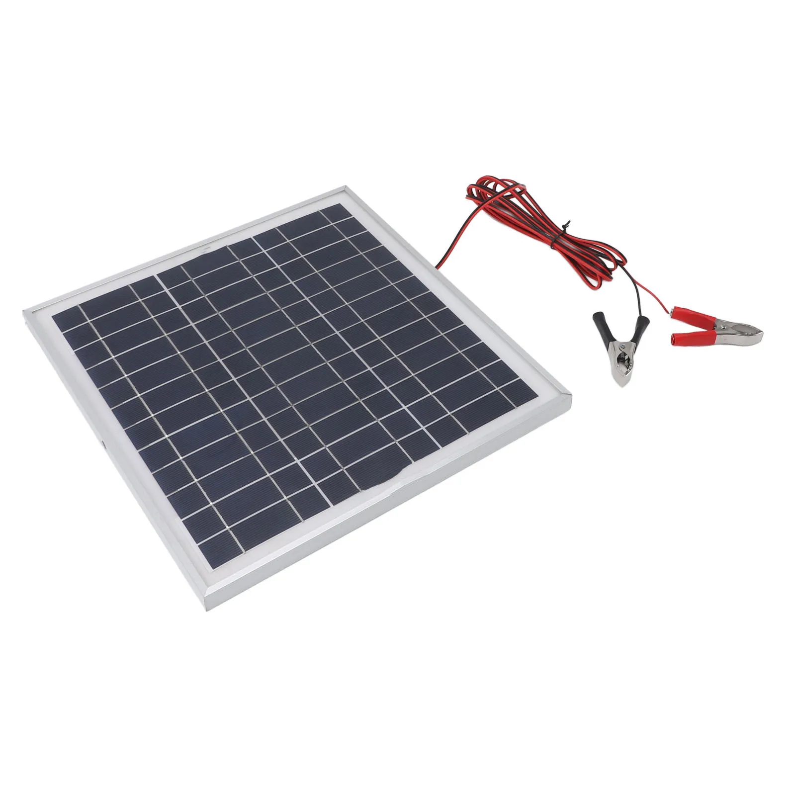 Monocrystalline Silicon Solar Panel 50W Efficient and Stable Aluminum Frame  18V Portable Solar Panel 9.8FT Cable for Hiking