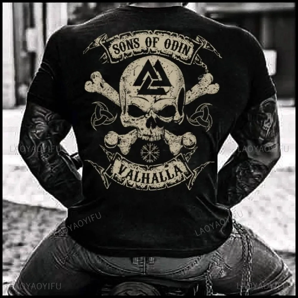 Camiseta de los hijos de Odin Valhalla para hombre, camisa de Modal vikinga, regalo del rey Vi, americana, alemana, Wir Bleiben Germanen, 2024