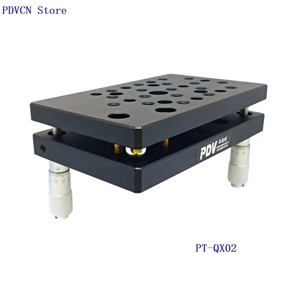 2軸手動傾斜ステージ,精密傾斜ステージ,高負荷プラットフォーム,傾斜範囲,PT-QX02