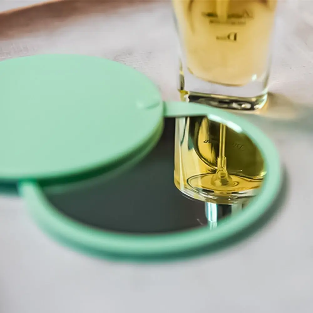 Lustro HD Okrągłe lusterko do makijażu Śliczne przenośne małe lusterko Składane obrotowe ręczne lusterko kosmetyczne Akcesoria podróżne