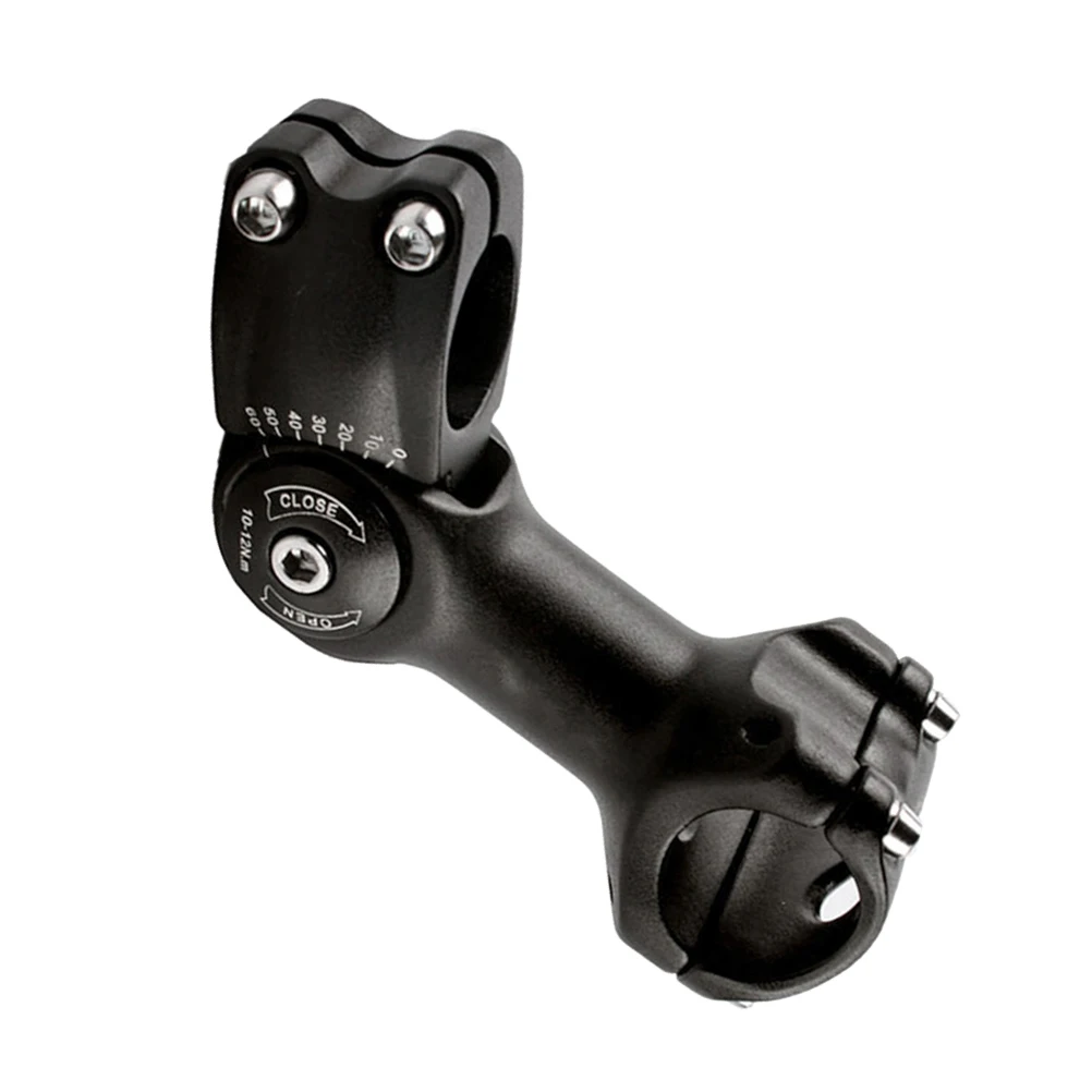 

Adjustable Aluminum Alloy Handlebar Stem 31.8 X 110 Black Secure Fit Easy Install Road Mountain Bike Riser