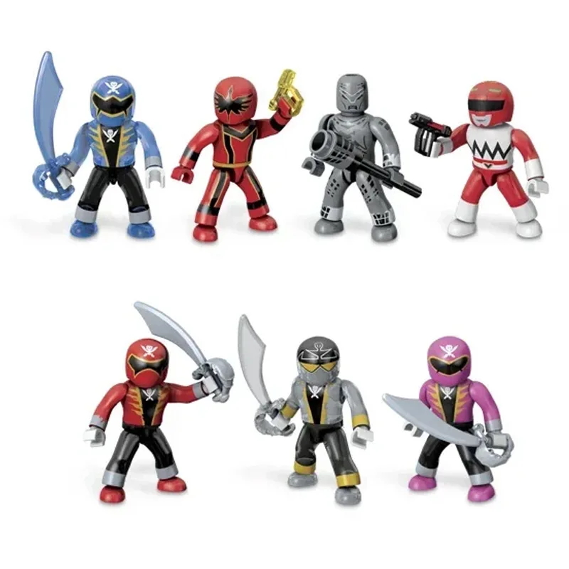 MEGABLOKS Dinosaur Power Rangers Blocks Blind Bags Toys Assembled Figure Model Toys Collectible Children Gifts