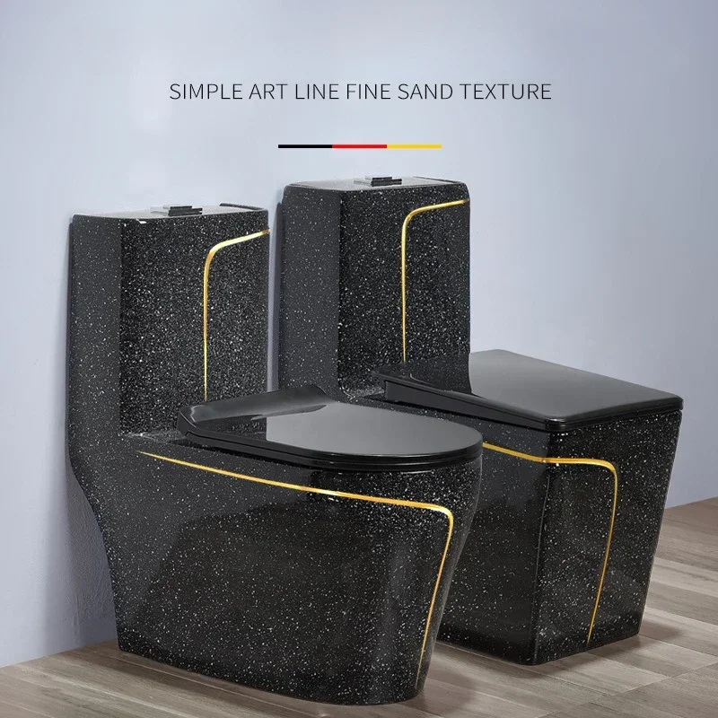 Bathroom creative black spot ordinary toilet hous toilet flush siphon ceramic integrated toilet