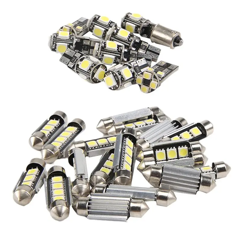 

ABHY-27Pcs White In-Car Led Light Kit For Mercedes-Benz E-Class W211 2002-2008