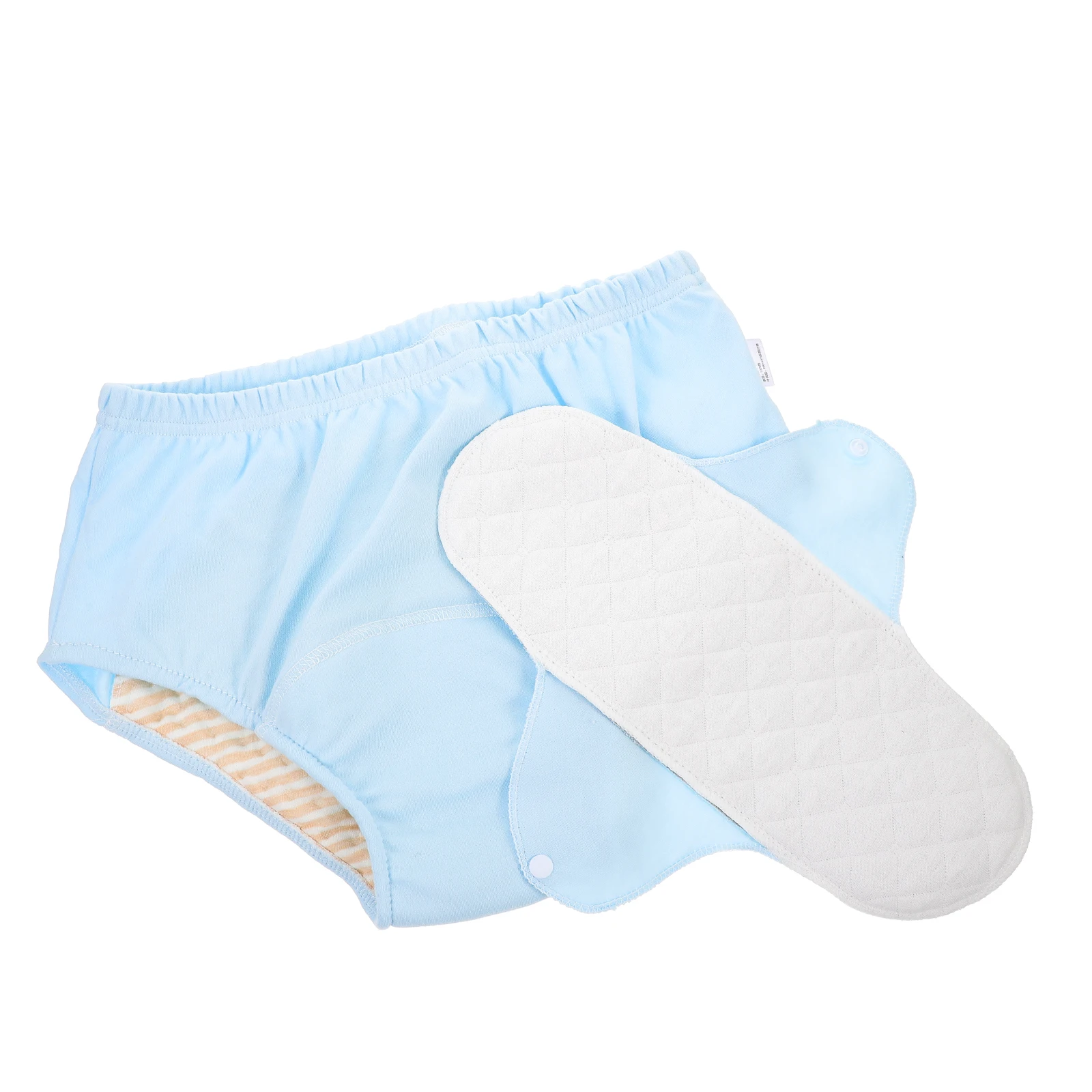 Elderly Blue L Size Reusable Washable Adult Diapers Cloth Pants Leakproof Urinal Panties Hospital Use - Image 6