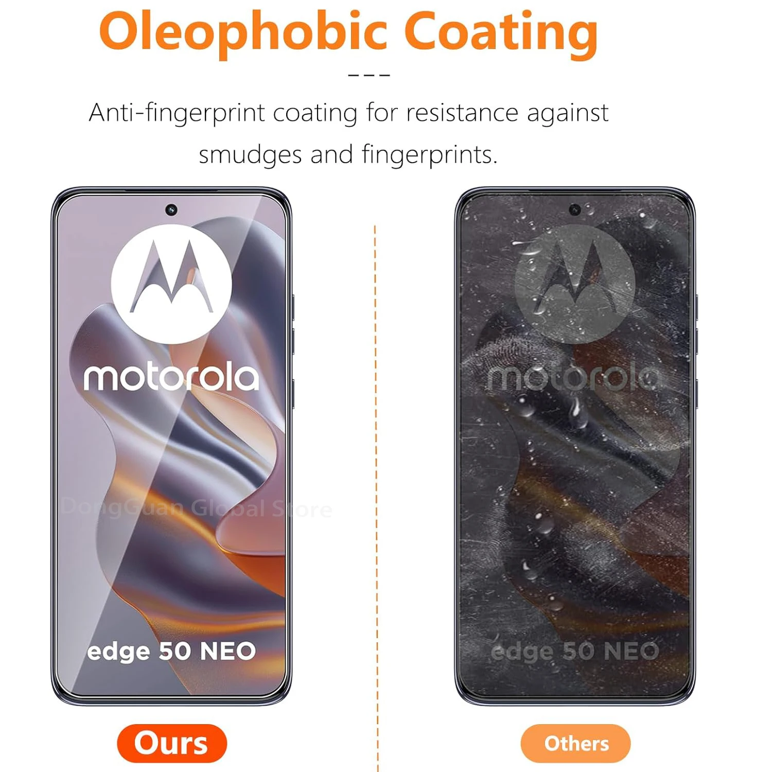 2/3/4 unidades de vidro temperado para Motorola Moto Edge 50 Neo filme protetor de tela de vidro temperado