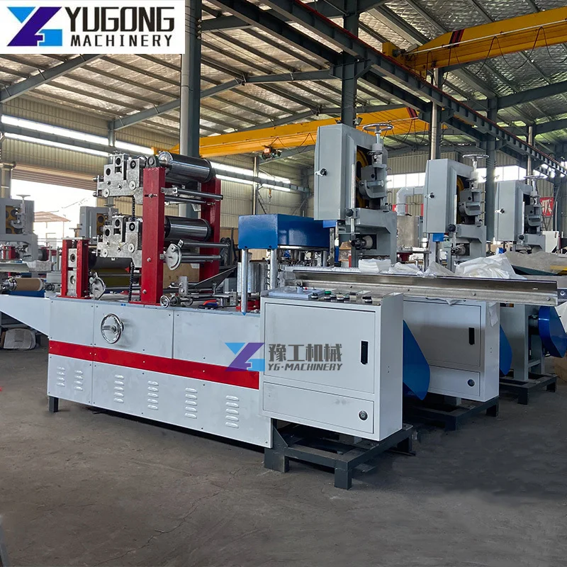 High speed China Small Paper Recycling Equipment Roll Converting Plant Facial Napkin Tissue Paper Making Machine