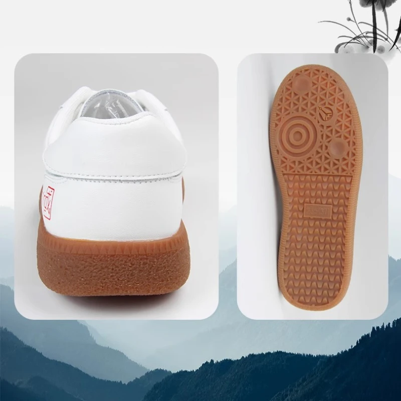 أحذية تاي تشي فنون الدفاع عن النفس جلد طبيعي قسط جلد البقر خفيفة الوزن عدم الانزلاق أحذية الووشو مريحة Taiji ممارسة الأحذية