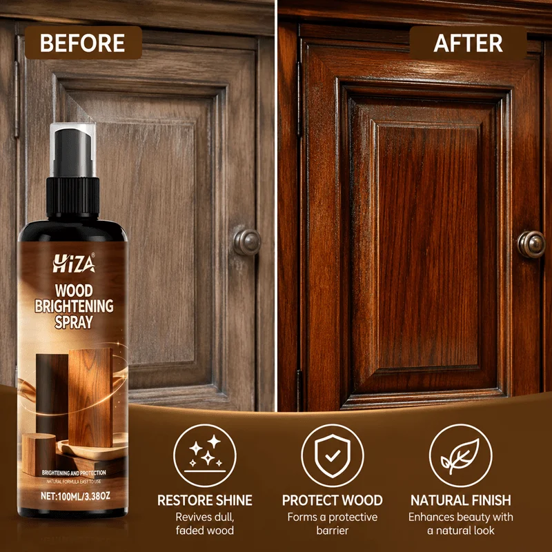 Furniture Polish Spray - All-in-One Wood Scratch Remover, Gloss Restorer & Protector for Cabinets, Tables, Floors