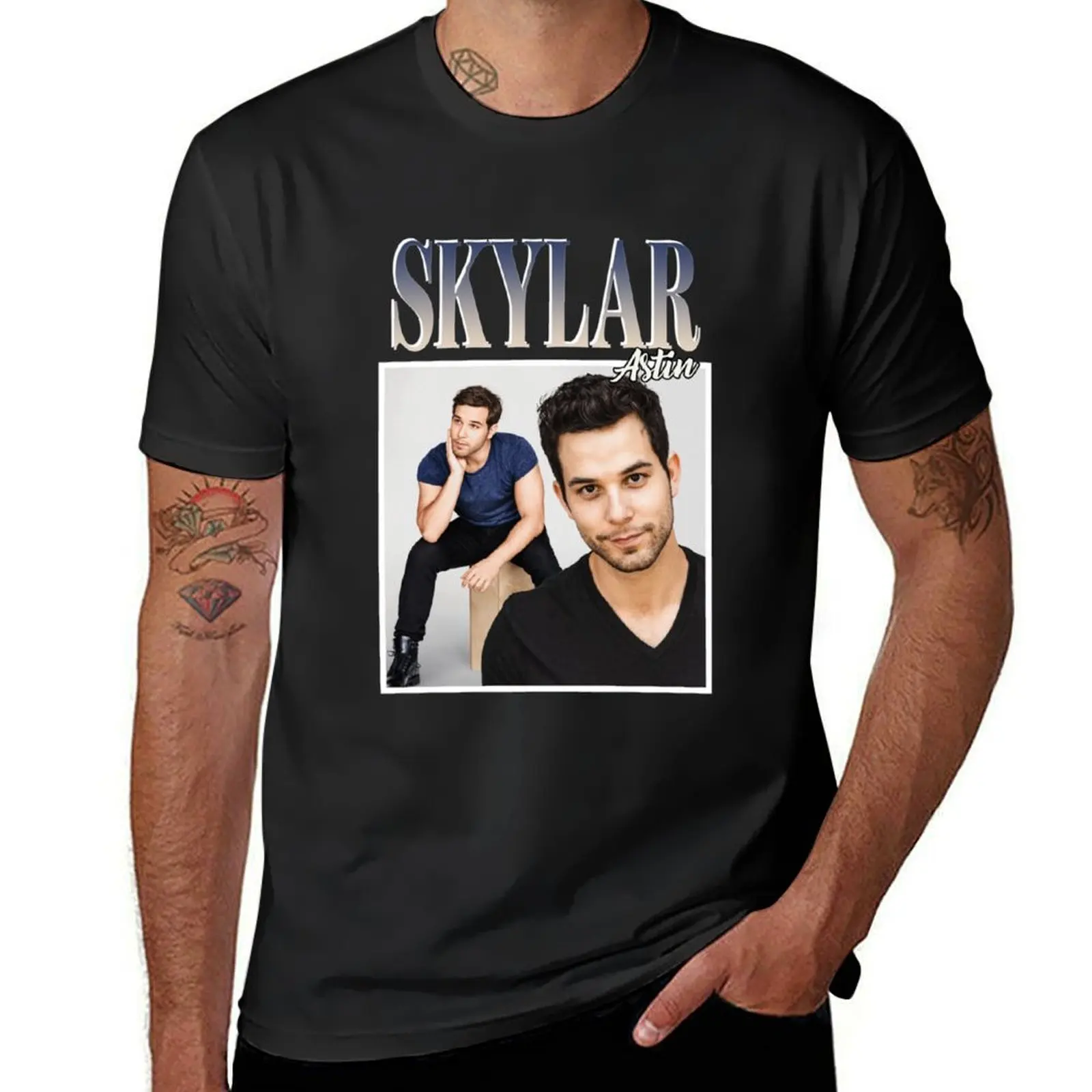 Skylar Astin T-Shirt plus sizes graphics fruit of the loom mens t shirts