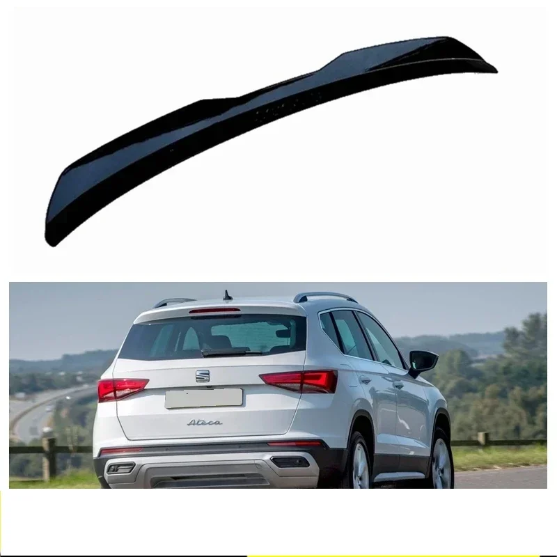 Rear Roof Lip Spoiler For Seat Ateca 2016-2020 Roof Spoiler Gloss Black ABS Plastic Car Rear Wing Seat Ateca 5FP FR Cupra Ateca