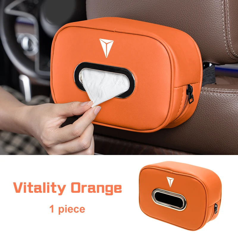 

Car Tissue Bag Microfiber For Changan Deepal S07 S7 SL03 S7i 2023 2025 Auto Sun Visor Armrest Backseat Hanging Paper Napkin Box