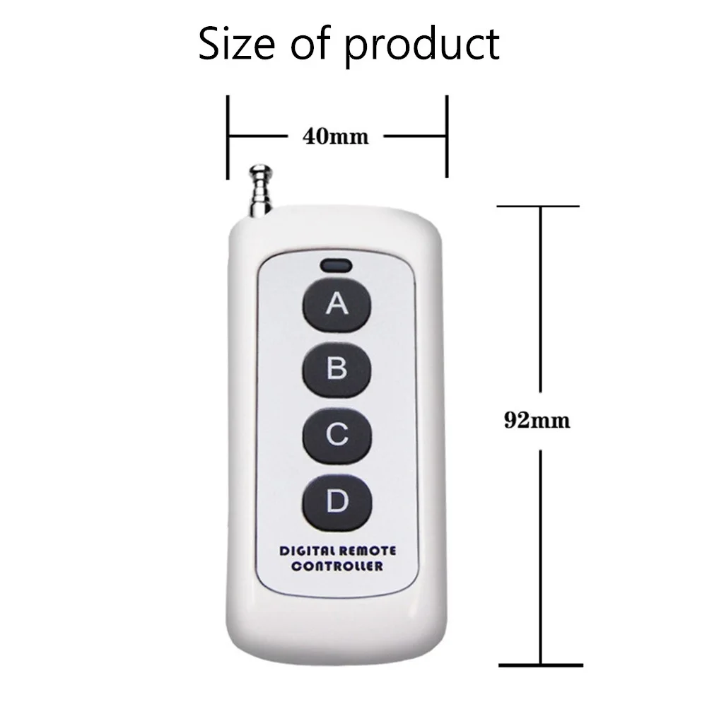 Shoumi 433M Learn Type Remote Controller 1000 Meter 1~8 Button Learn Code Garage Gate Door Opener Remote Control 12V27A Battery