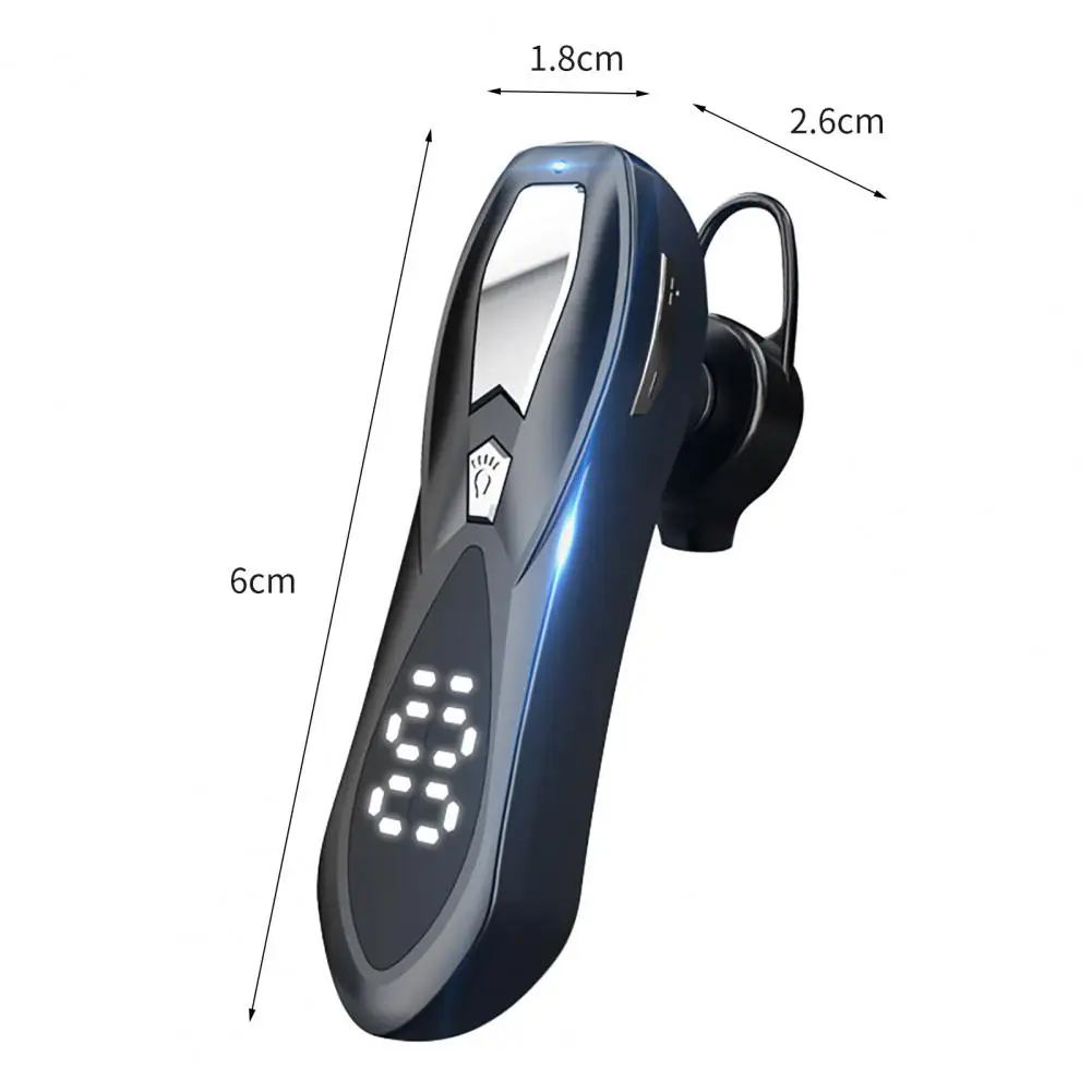 Wireless Earphone Multifunctional Noise Reduction Digital Display Bluetooth-compatible5.1 Ear HiFi Single Earbud for Calling