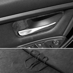 For BMW 3 4 Series F30 F34 F32 F33 F36 Made of Alcantara Car Door Pull Handle Panel Trim Covers Stickers Interior Accessories
