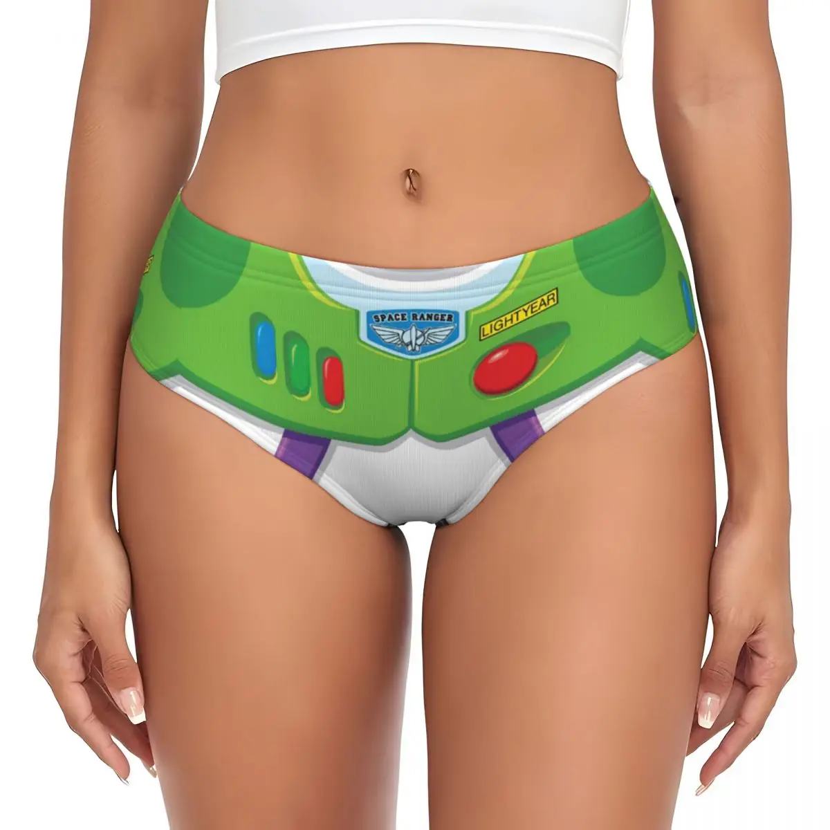 Custom Custom Toy Story Buzz Ranger Briefs Underwear Womens Breathable Stretch Panties