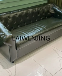 Hairdressing Rest Area Sofa Barber Shop Sofa Waiting Chair Hair Salon Guest Long Waiting Chair