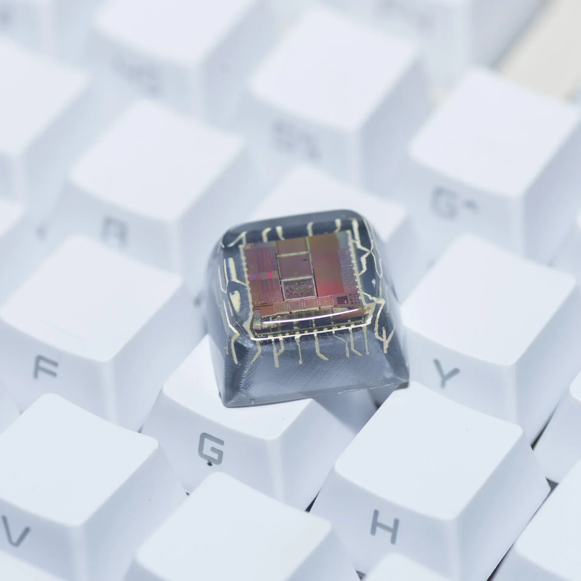 Персонализированный чип keycap XDA Profile 1U из полимерного материала ручной работы, подходит для механической клавиатуры