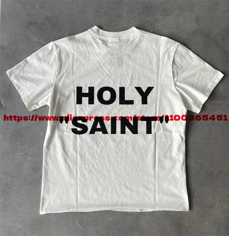 New Saint T Shirt Men Women Top Quality Thorn Head Print T-Shirt