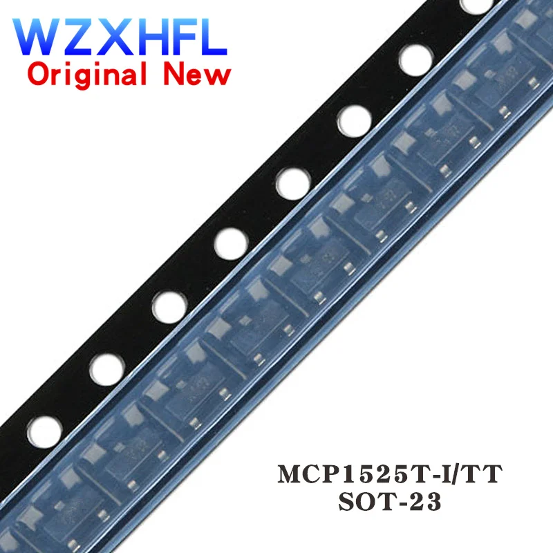 5PCS New MCP1525T-I/TT SOT-23 MCP1525T SOT23 MCP1525 1525 1525T VREF SERIES 2.5V SOT23-3 IC