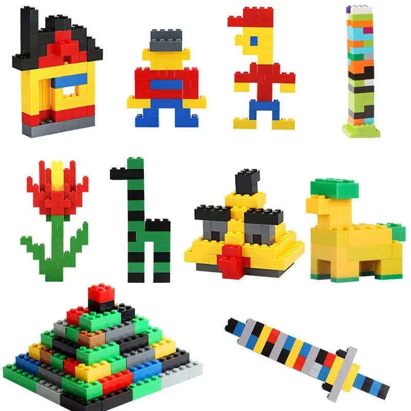 Bloques de construcción DIY, conjunto a granel, ciudad creativa, bloques de construcción clásicos ensamblados, regalos de cumpleaños, juguete educativo para niñas y niños