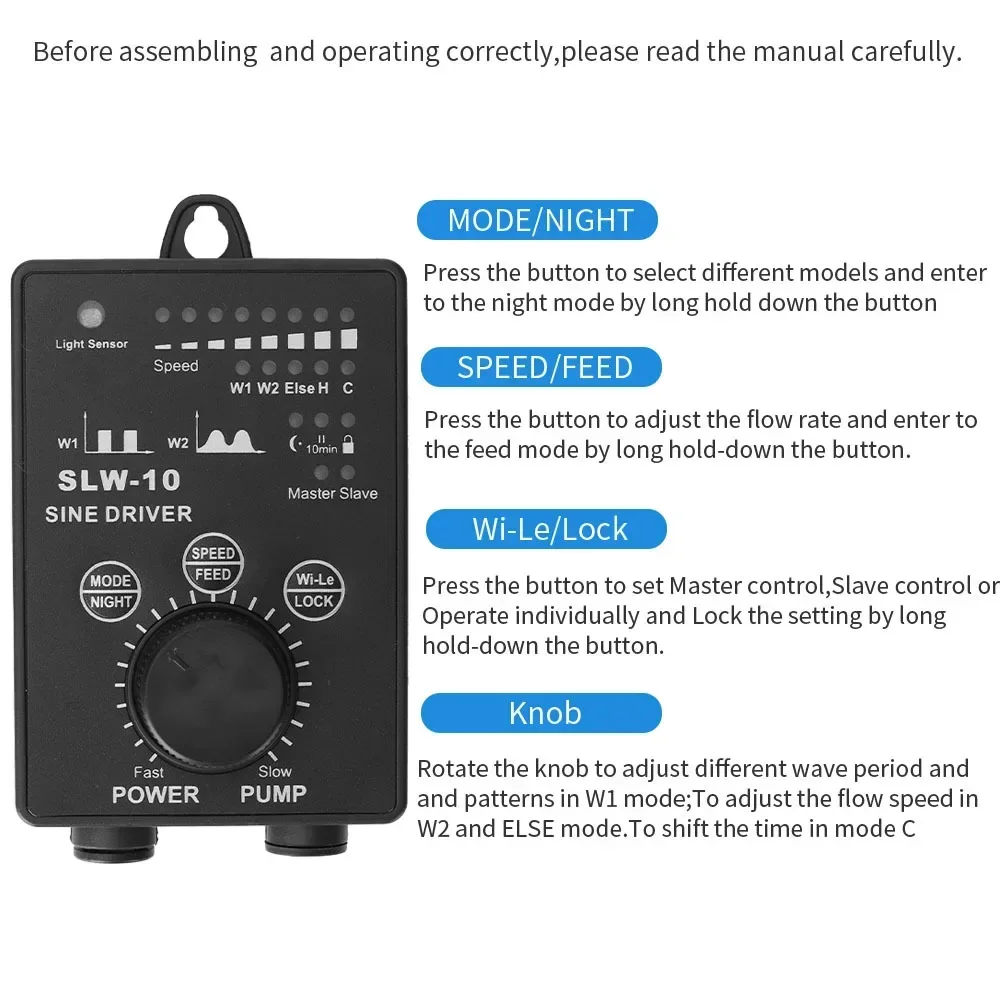 Wave Pump Stream Pump Wifi Link App Control Freshwater Seawater Applicable Adjustable Aquarium Pump