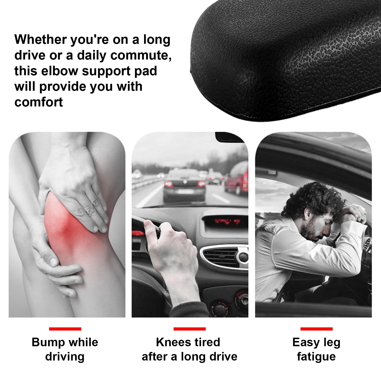 وسادة مسند ذراع السيارة المريحة ، جلد ناعم ، ركبة ، وسادات مسند ذراع عالمية لباب السيارة ، وسادات الكوع لراحة الذراع ، وسادة 2. #6
