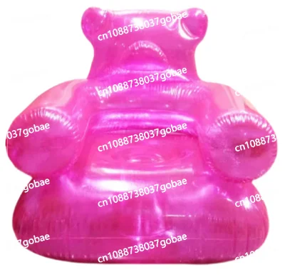 Inflatable bear sofa outdoor leisure modeling seat Internet celebrity cartoon PVC recliner