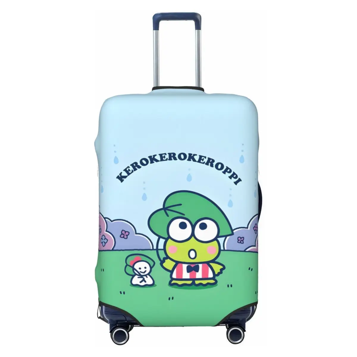 

Модный чехол для багажа с рисунком Keroppi на заказ, пылезащитный чехол для дорожных чемоданов