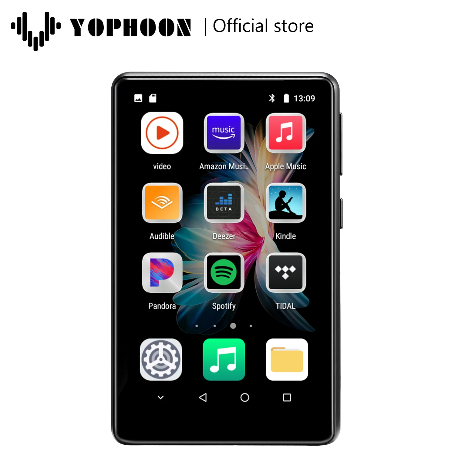 

Yophoon New 4.0" WiFi MP3 Player Bluetooth MP4 Player Android 8.1 with Spotify Pandora Android Streaming Music Player HiFi Sound