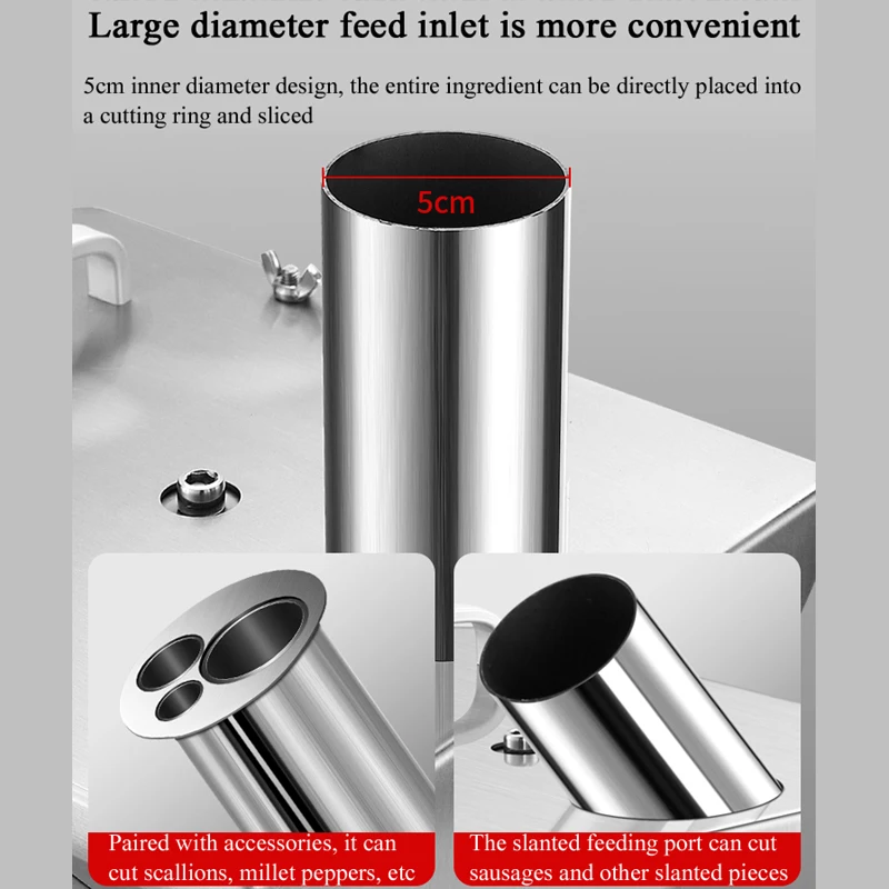 PBOBP Fruit Slicer Home Restaurant Multifunctional Vegetable Cutter Commercial Tomato Slicing Machine Electric Stainless Steel