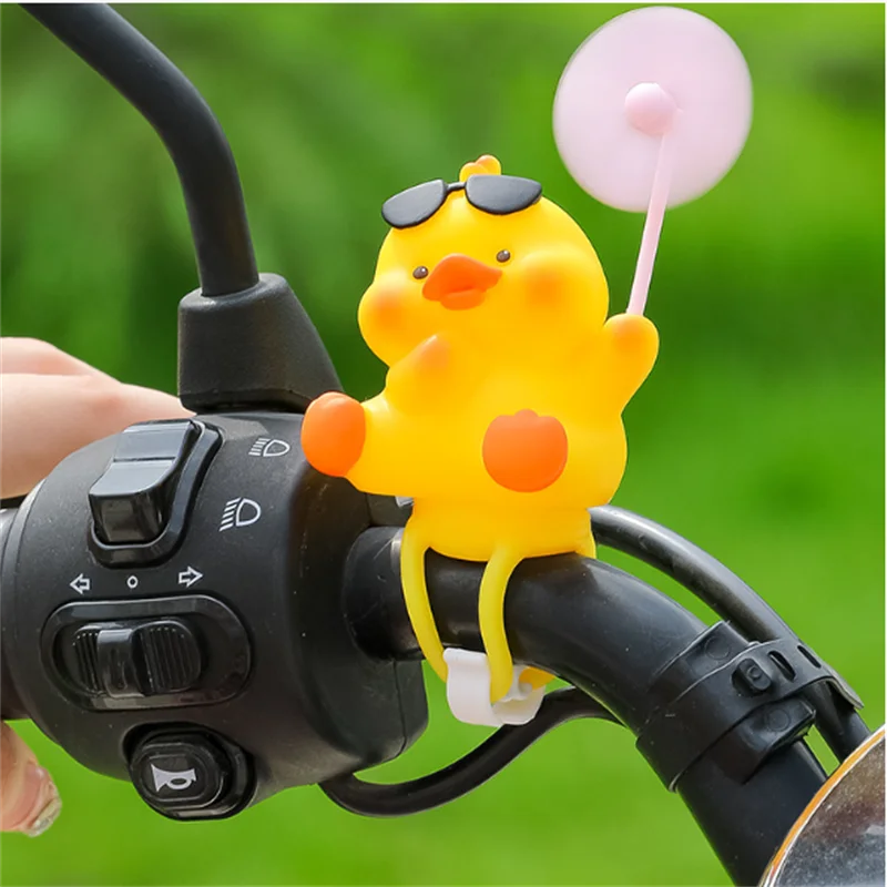 Little Yellow Duck New Cute Windmill Car Decoration Electric Bicycle Network Red Car Decoration