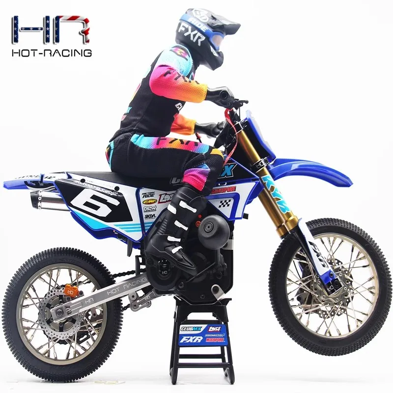 HR Losi 1:4 Promoto-MX modification de moto pièce de mise à niveau tuyau d'échappement simulé en alliage d'aluminium