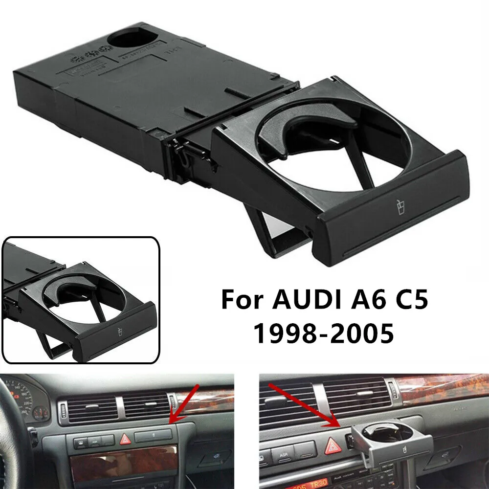 Stretch Fold Cup Holder for Audi C5 A6 1998-2004 4B0862534D Car Accessories Sliding Type Bracket