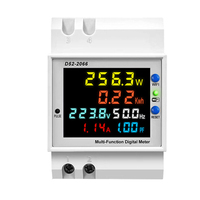 Smart For Tuya Compatible Electricity Meter for DIN Rail Mounting Accurately Measures AC Voltage and Current in Real Time