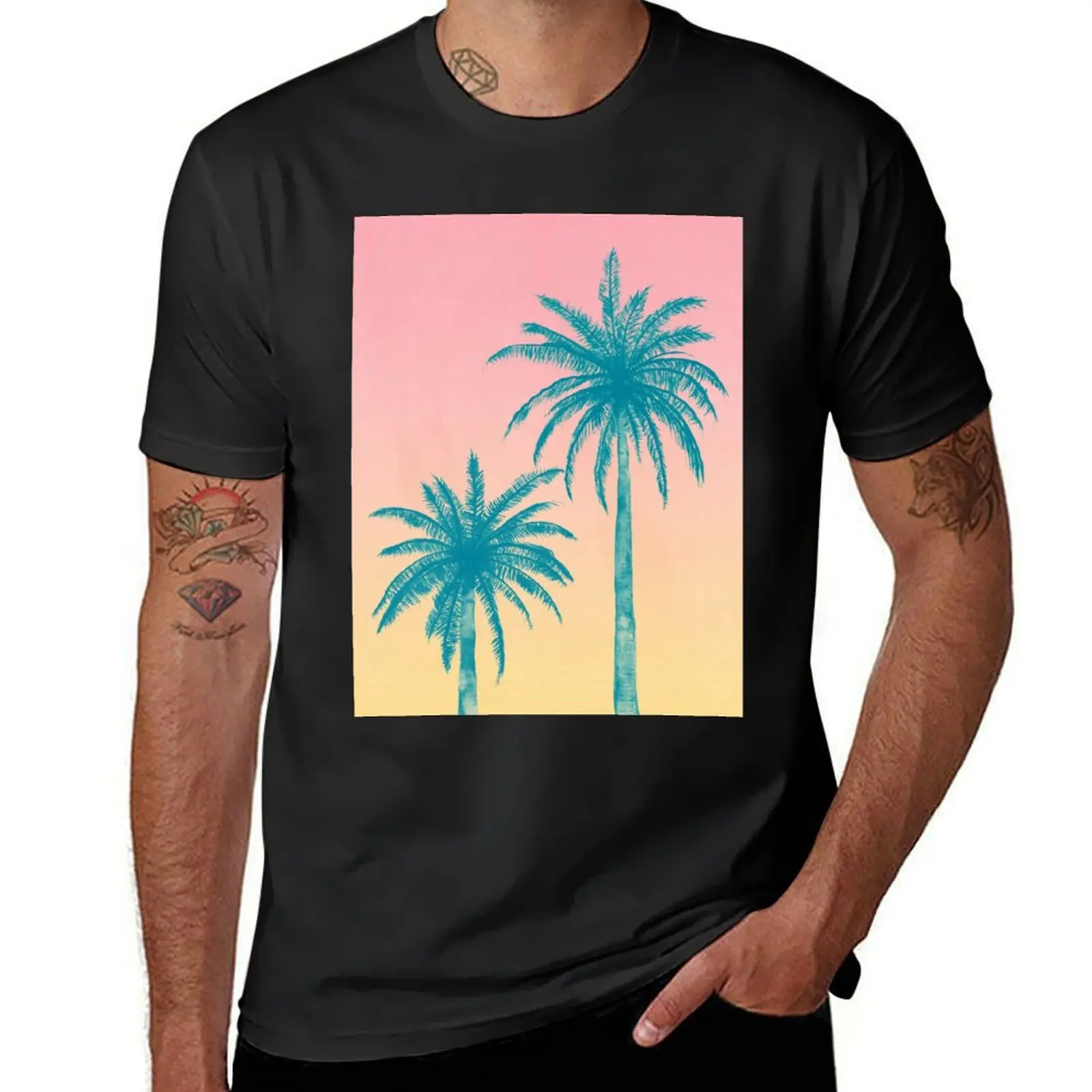 

Palm Trees T-Shirt funnys customizeds sweat shirts, men