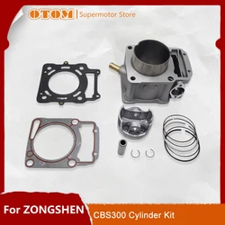 OTOM Motorcycle Engine Cylinder Kit Cylinder Block Piston Gasket Ring Pin For ZONGSHEN CBS300 ZS174MN-3 Water-Cooled 4 Stroke