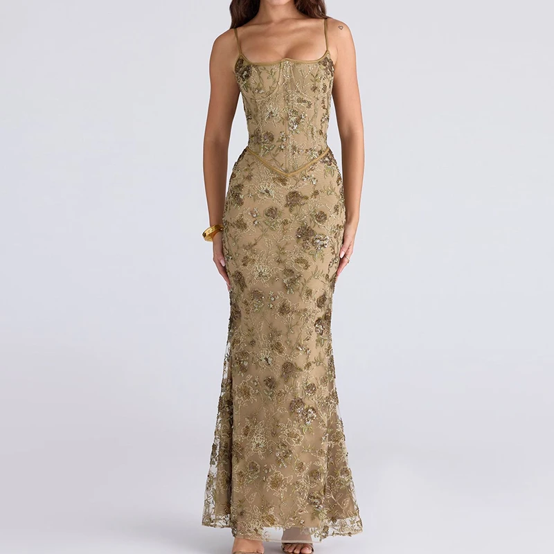 Frühling Sommer Low Cut Hohe Taille Dame Party Kleid Neue Temperament Off Schulter Langes Kleid Mode Gedruckt Ärmelloses Strand Kleid