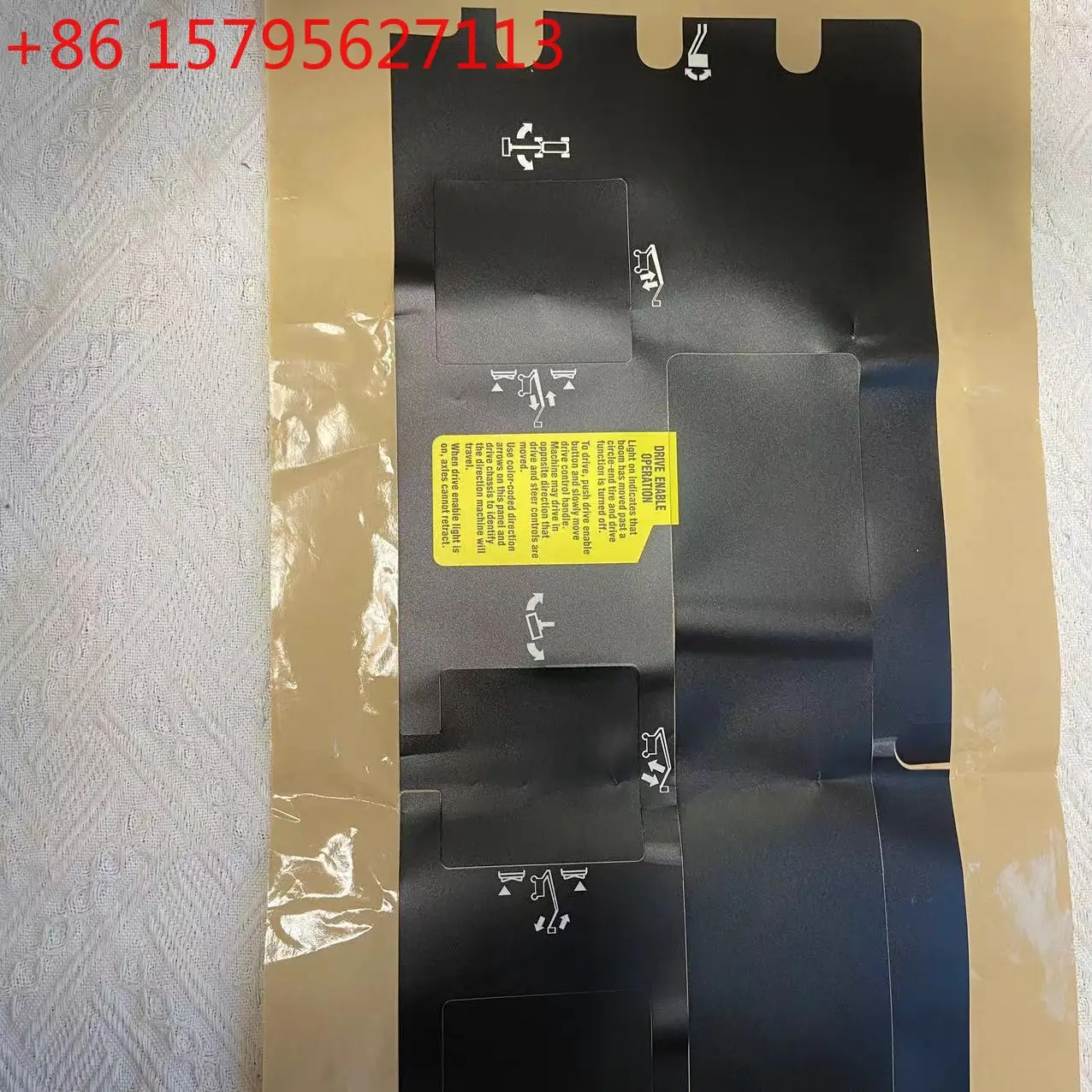 82841 82841GT Decal Platform Control Panel used for Genie lifts