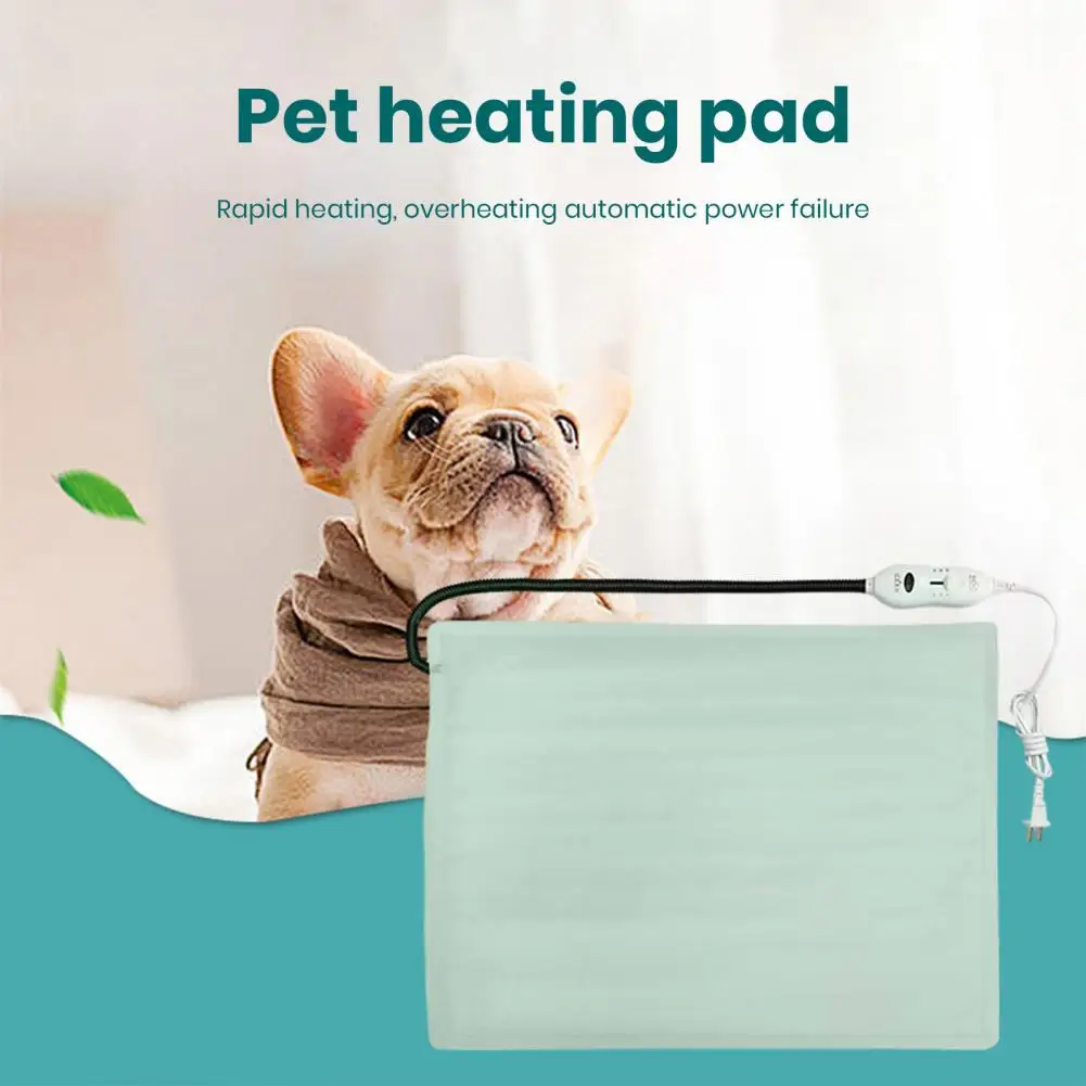 

Adjustable Pet Heating Pad Waterproof Pet Heating Pad Adjustable Temperature Energy-saving Rapid Heat Anti-bite for Cats