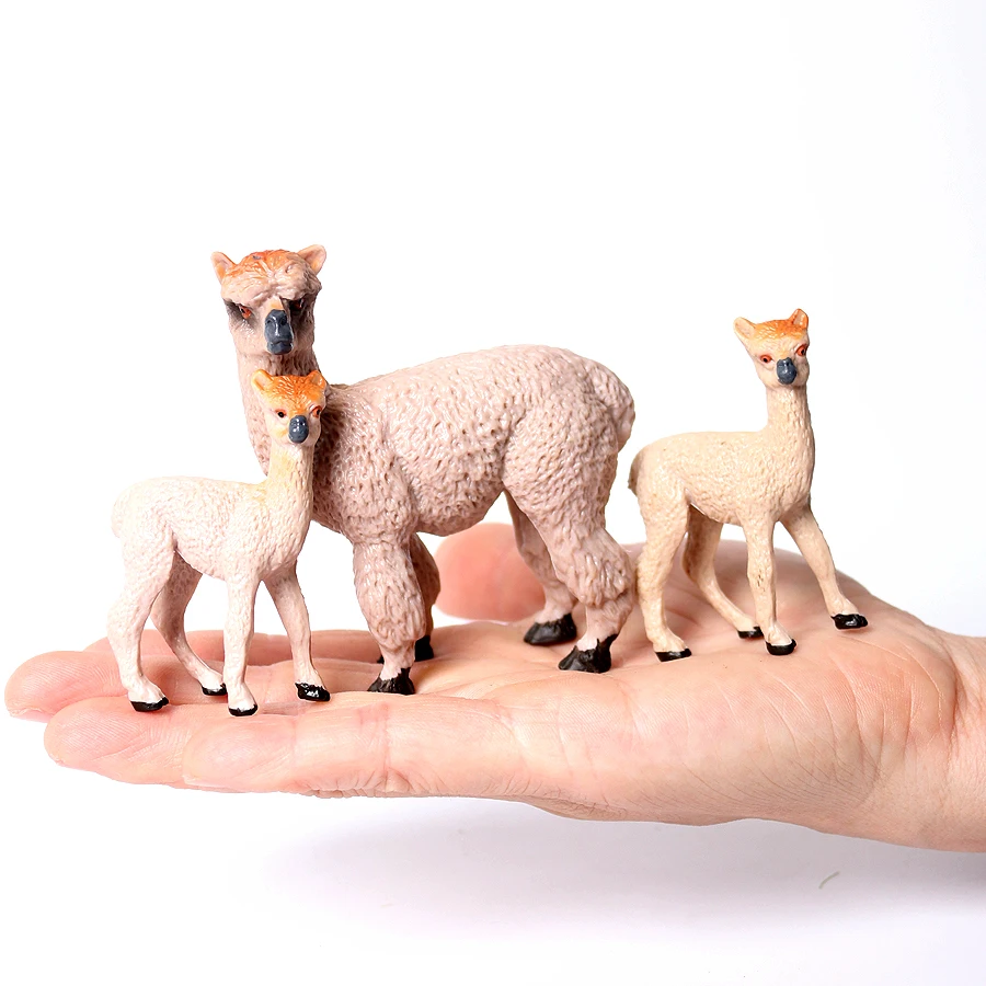 Jouets animaux de la vie sauvage réalistes avec oursons, modèles de volaille de ferme, ensemble de jouets, dessus de gâteau, cadeau de Noël et d'anniversaire