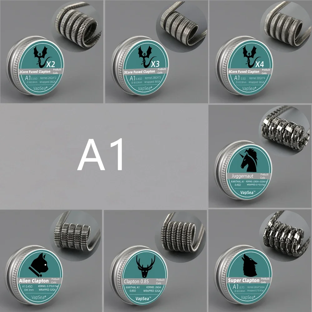 PreBuild DL/DTL Inner Diameter 3mm Fused Clapton Alien Accessorie Coil Spring Handheld Tools Resistances A1 SS316L NI80