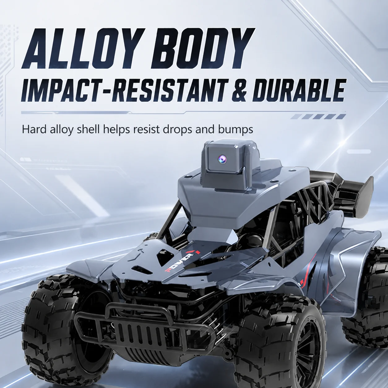 HY93 RC Car with Camera FPV LCD Screen Remote 1:16 Real Time Video Voice Intercom 2.4G Off Road Exploration Truck