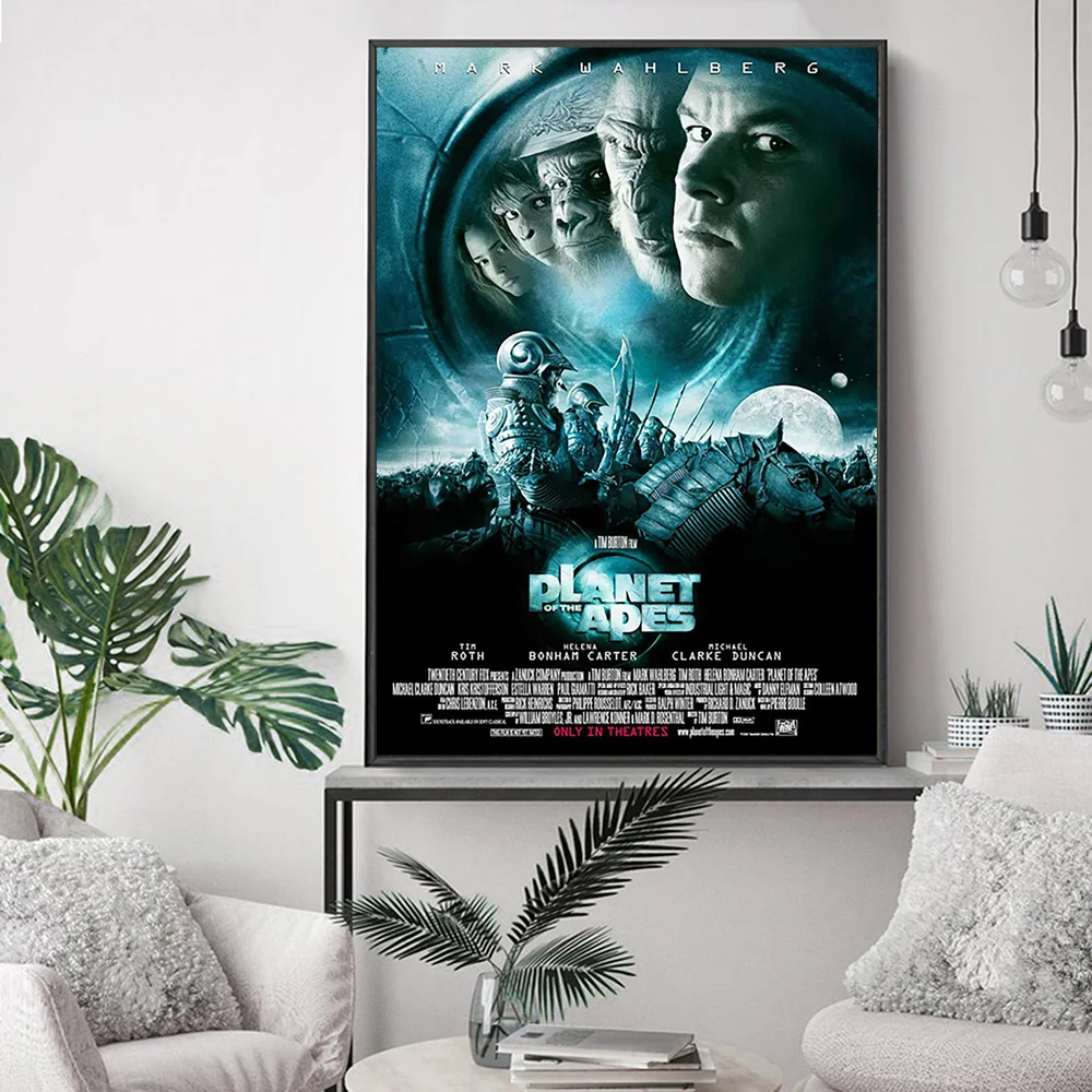 كوكب القرود فيلم الفن طباعة المشارك الخيال العلمي فيلم ملصقات جدار غرفة الفيديو سينما قماش اللوحة ديكور المنزل الحديث