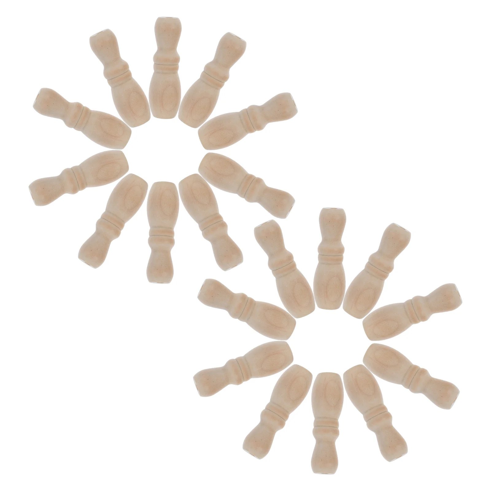 

10Pcs Wooden Blind Handles Knobs Refined Vase Shape for Curtain Pull Tassels Knobs Window Cord Accessories Home Decoration