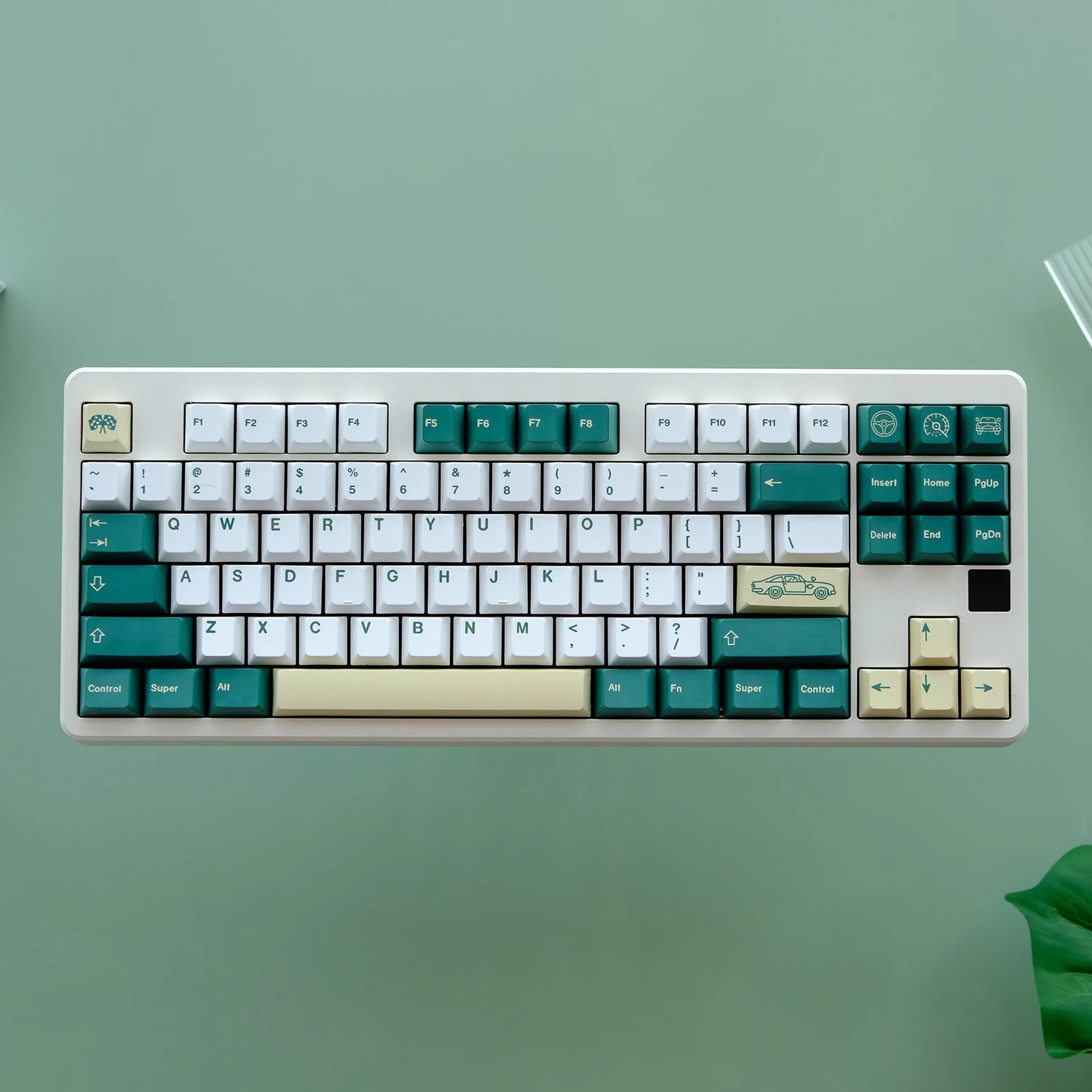 GMK racing green original factory height keycap pbt sublimation mechanical keyboard cap 125 cap keyboard