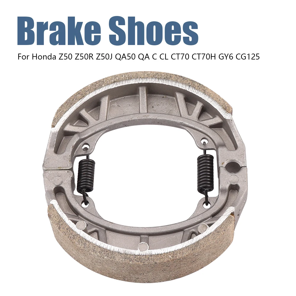 Motorcycle 105mm Brake Shoes Water Grooved Front or Rear For Honda Z50 Z50R Z50J QA50 QA C CL CT70 CT70H GY6 CG125 Scooter Moped